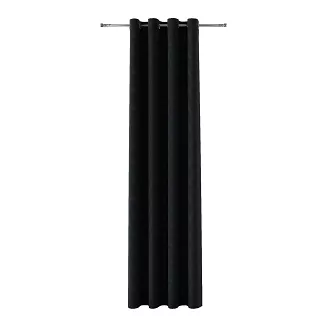 Zasłona gotowa na przelotkach MILAS 140x260 czarna