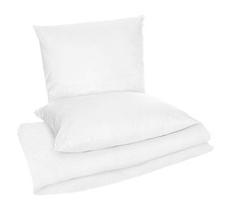 biała poszwa hotelowa 160x200 adamaszek 5mm (zamek)