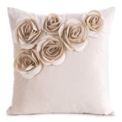 Poszewka dekoracyjna FLORES 45x45 Eurofirany pudrowy