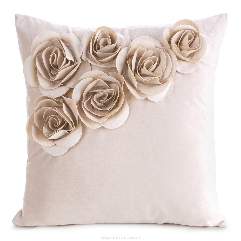 Poszewka dekoracyjna FLORES 45x45 Eurofirany pudrowy