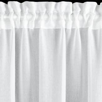 Firana gotowa na taśmie FLOWERY 150x60 Eurofirany biały