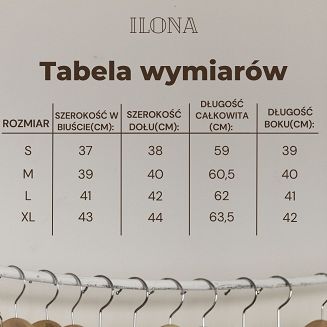 Bluzka damska na szerokich ramiączkach z łezką Ilona Eldar niebieska