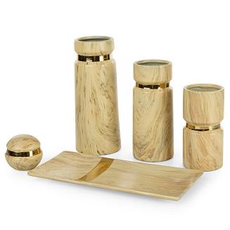 Wazon dekoracyjny ALIZA Eurofirany beżowy