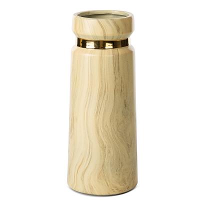 Wazon dekoracyjny ALIZA 12x12x30 Eurofirany beżowy