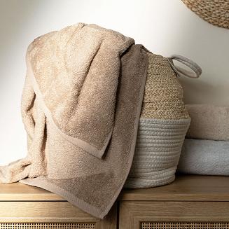 Ręcznik bawełniany gładki HARRY 70x140 ciemnobeżowy