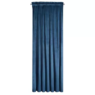 Zasłona gotowa na taśmie ROSA 140x300 Design91 granatowy