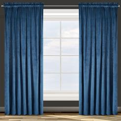 Zasłona gotowa na taśmie ROSA 140x300 Design91 granatowy