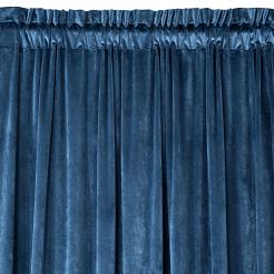 Zasłona gotowa na taśmie ROSA 140x300 Design91 granatowy