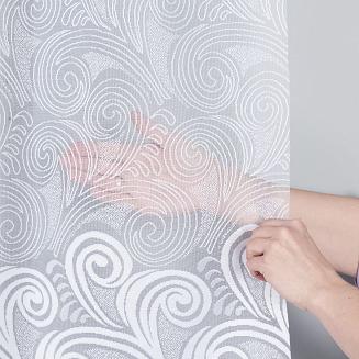 Firanka żakardowa gotowa na żabkach KINGA 530x160 biała