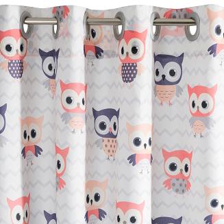 Zasłona gotowa na przelotkach MERRY 140x250 Eurofirany różowy