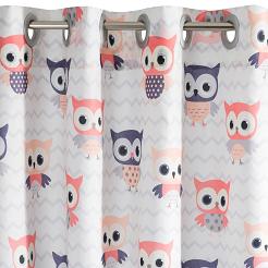 Zasłona gotowa na przelotkach MERRY 140x250 Eurofirany różowy