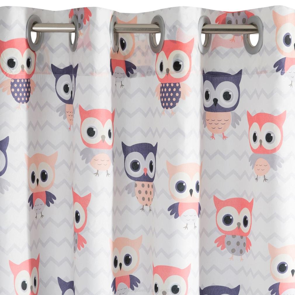 Zasłona gotowa na przelotkach MERRY 140x250 Eurofirany różowy