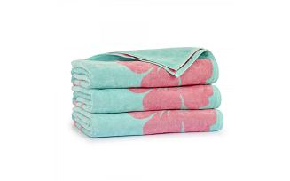 Ręcznik plażowy FLAMING 100x160 Zwoltex zielony łososiowy