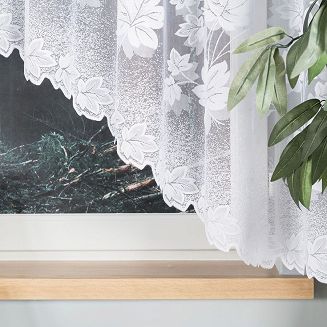Firanka żakardowa gotowa na żabki BOŻENA 300x160 biała