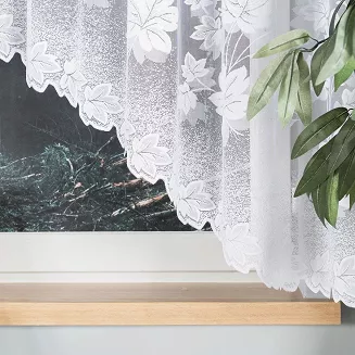 Firanka żakardowa gotowa na żabki BOŻENA 300x160 biała