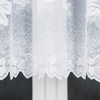 Firanka żakardowa gotowa na żabki BOŻENA 300x160 biała