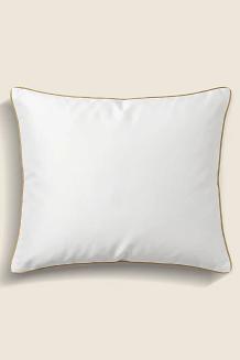 Poszewka bambusowa 70x80 biała ze złotą bizą