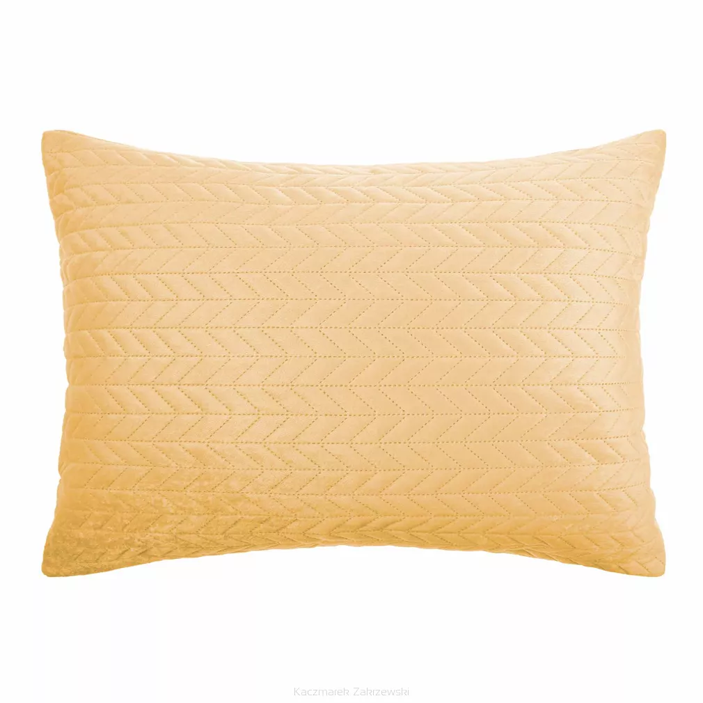 Musztardowa Poszewka Velvetowa Do Narzuty 50x70 MOXIE