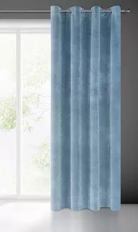 Zasłona gotowa na przelotkach VILLA 140x250 Eurofirany niebieski
