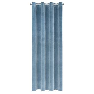 Zasłona gotowa na przelotkach VILLA 140x250 Eurofirany niebieski