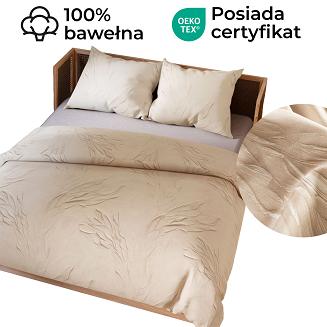 GRAVIRA Komplet pościeli z bawełny satynowej 220x200cm 100104/SAT/000/220200/1