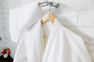 Szlafrok hotelowy gofrowany Eurofirany biały