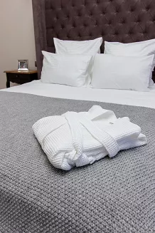 Szlafrok hotelowy gofrowany Eurofirany biały