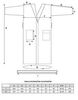 Szlafrok hotelowy gofrowany Eurofirany biały