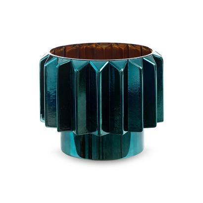 Donica dekoracyjna IRMA 25x25x20 Eurofirany turkusowa