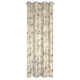 Zasłona gotowa na przelotkach TONIA 140x250 Eurofirany kremowy/złoty