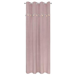 Zasłona gotowa na przelotkach 140X250 KIDS Eurofirany pudrowa