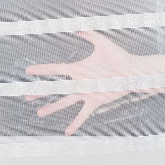 Firanka żakardowa gotowa na żabki HALINA 400x160 biała