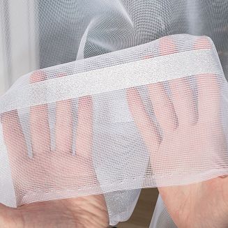 Firanka żakardowa gotowa na żabki HALINA 400x160 biała