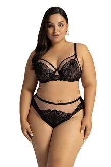 Biustonosz braletka z koronką Soft AV 2146 miękki czarny