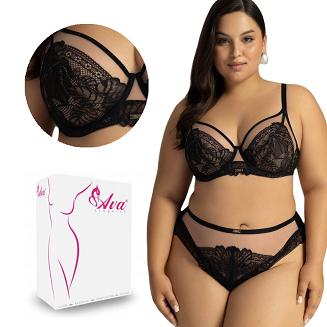 Biustonosz braletka z koronką Soft AV 2146 miękki czarny