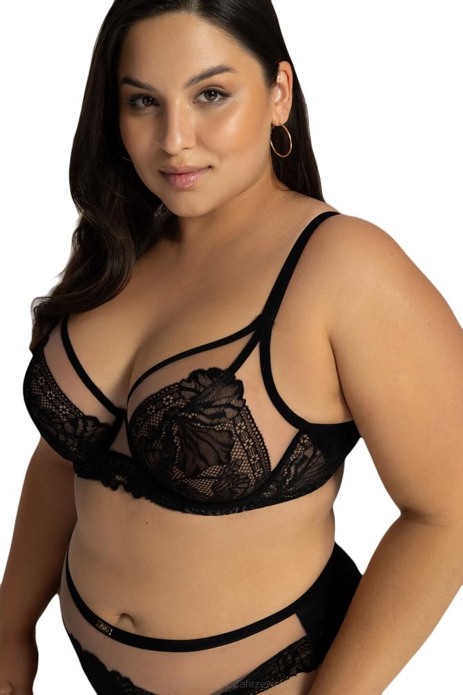 Biustonosz braletka z koronką Soft AV 2146 miękki czarny