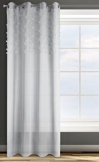 Zasłona gotowa na przelotkach STELLA 140x250 Design91 szary