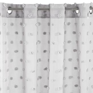 Zasłona gotowa na przelotkach STELLA 140x250 Design91 szary