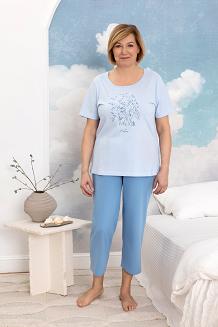 Piżama damska REGINA kod 4009 niebieski