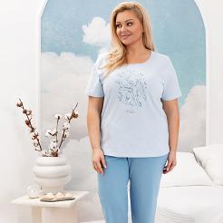 Piżama damska REGINA kod 4009 niebieski