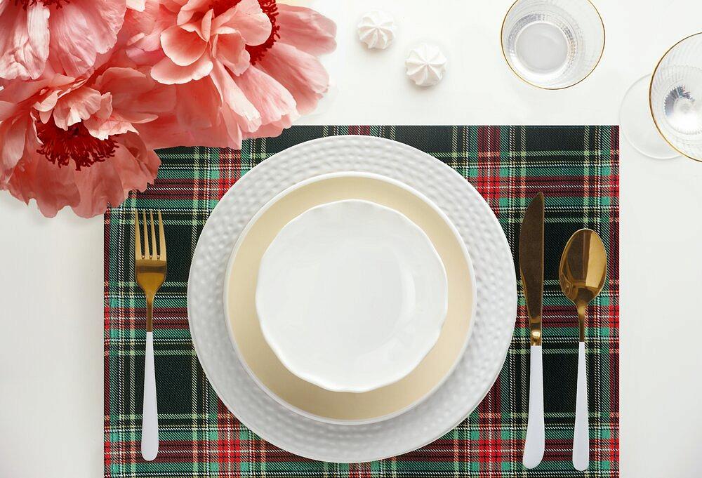 Obrus świąteczny AURORA 30x40 Eurofirany czerwony