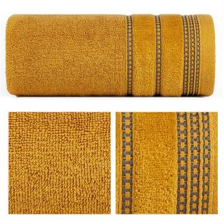 Ręcznik bawełniany AMANDA 70x140 Eurofirany musztardowy