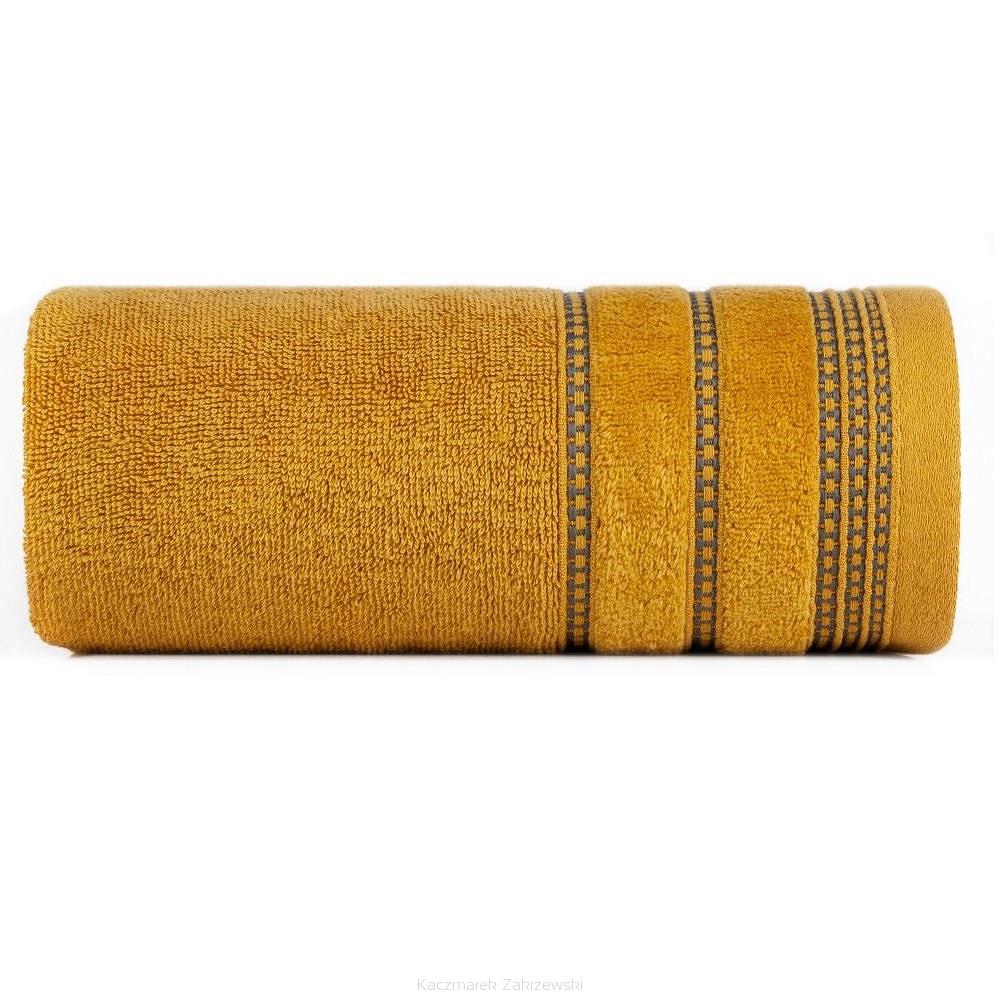 Ręcznik bawełniany AMANDA 70x140 Eurofirany musztardowy