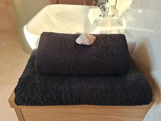 Ręcznik kąpielowy RIMINI 50x100 gładki czarny