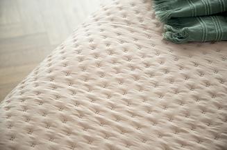 Narzuta dekoracyjna TERRA 160x200 pikowana ciemno beżowa