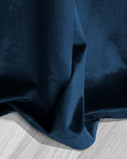 Granatowa Zasłona Welurowa 140x250 Velvet Soft