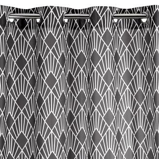 Zasłona gotowa na przelotkach IDA 140x250 Design91 stalowy