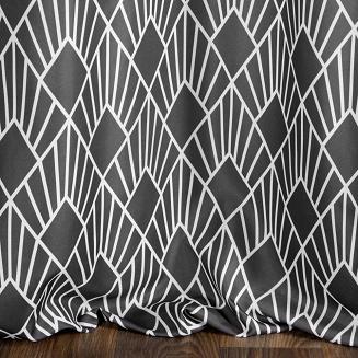 Zasłona gotowa na przelotkach IDA 140x250 Design91 stalowy