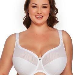 Biustonosz Semi-Soft Sonia 1058 MAXI półusztywniany biały