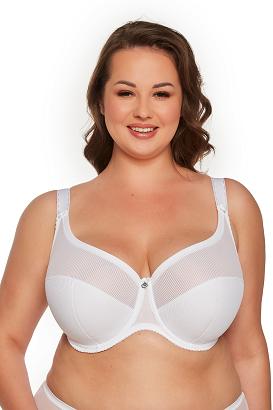 Biustonosz Semi-Soft Sonia 1058 MAXI półusztywniany biały